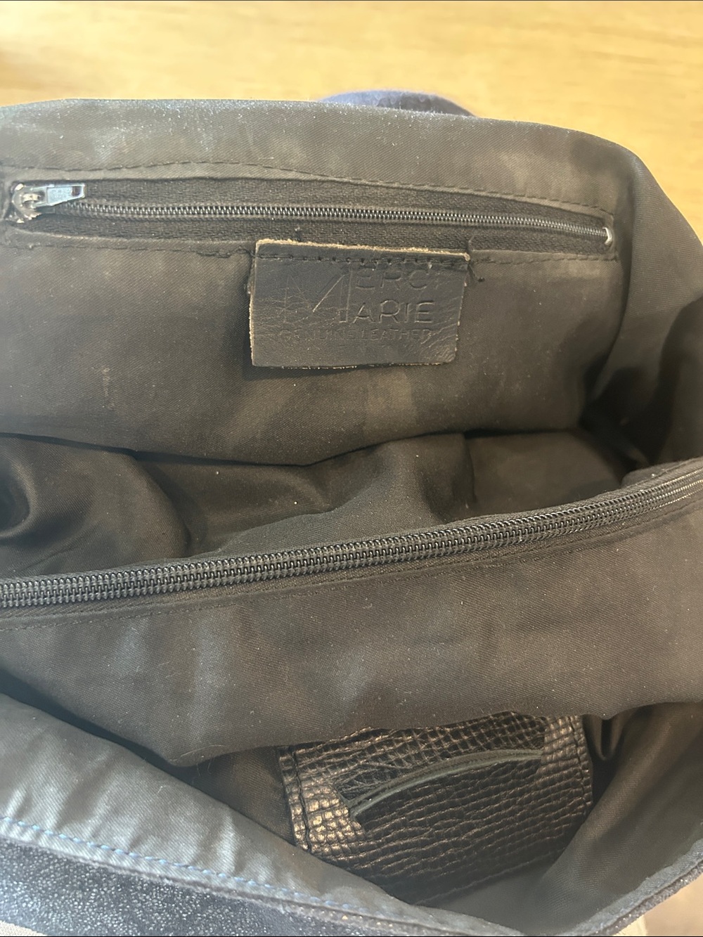 Merci Marie Suede Satchel Made in Italy - Picture 14 of 15